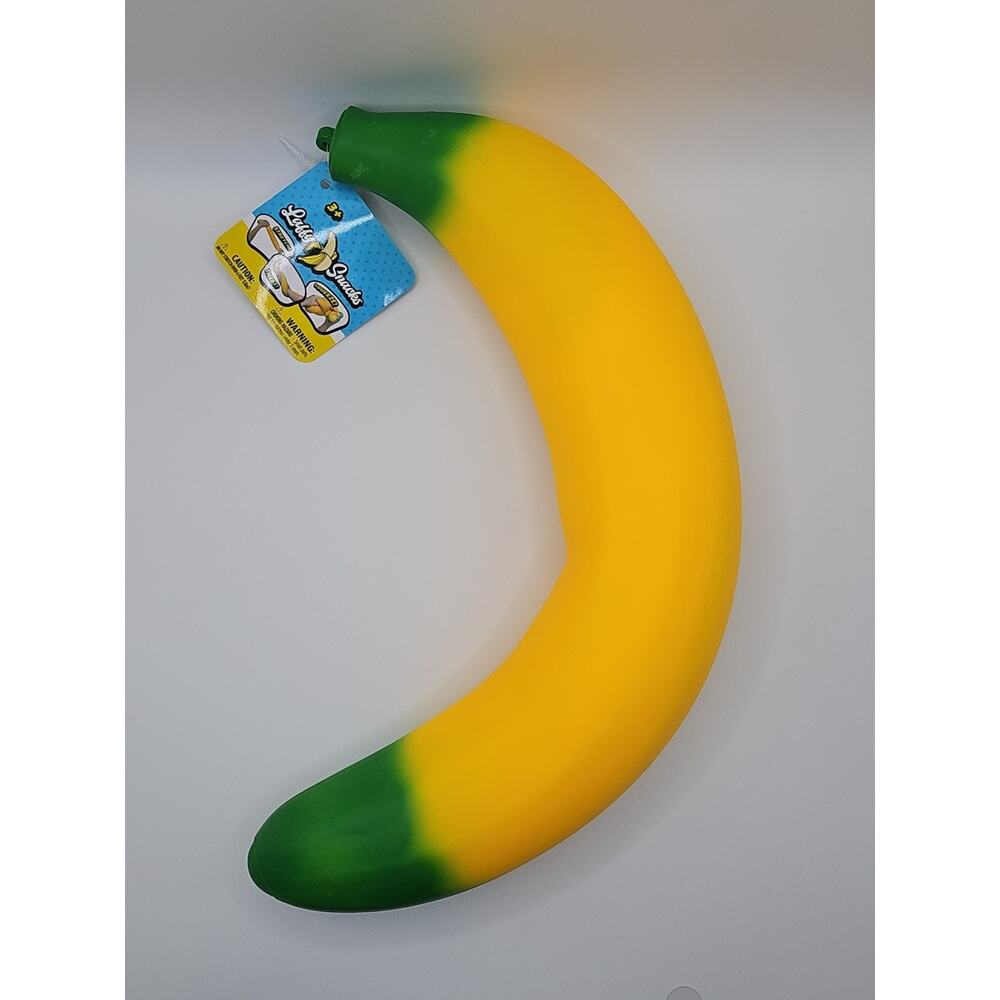 Sunny Days Laffy Snacks Squishy Stretchy Banana Toy 18" Sensory Viral New W/ TAG